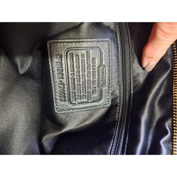 Coach Campbell Black Satchel Handbag Business Tote F24683 NO SHOULDER STRAP - Picture 12 of 15